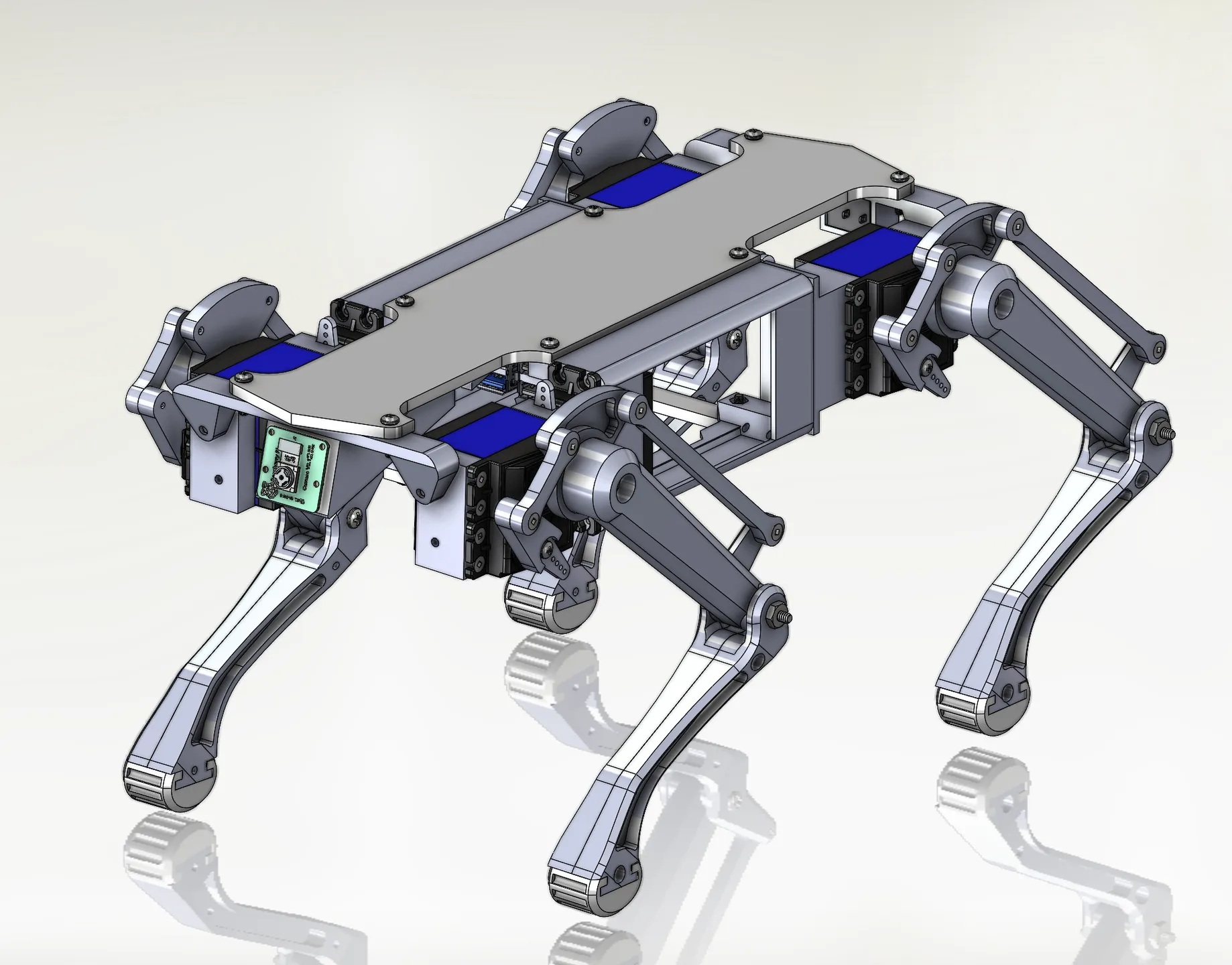 Quadruped Robot Front View